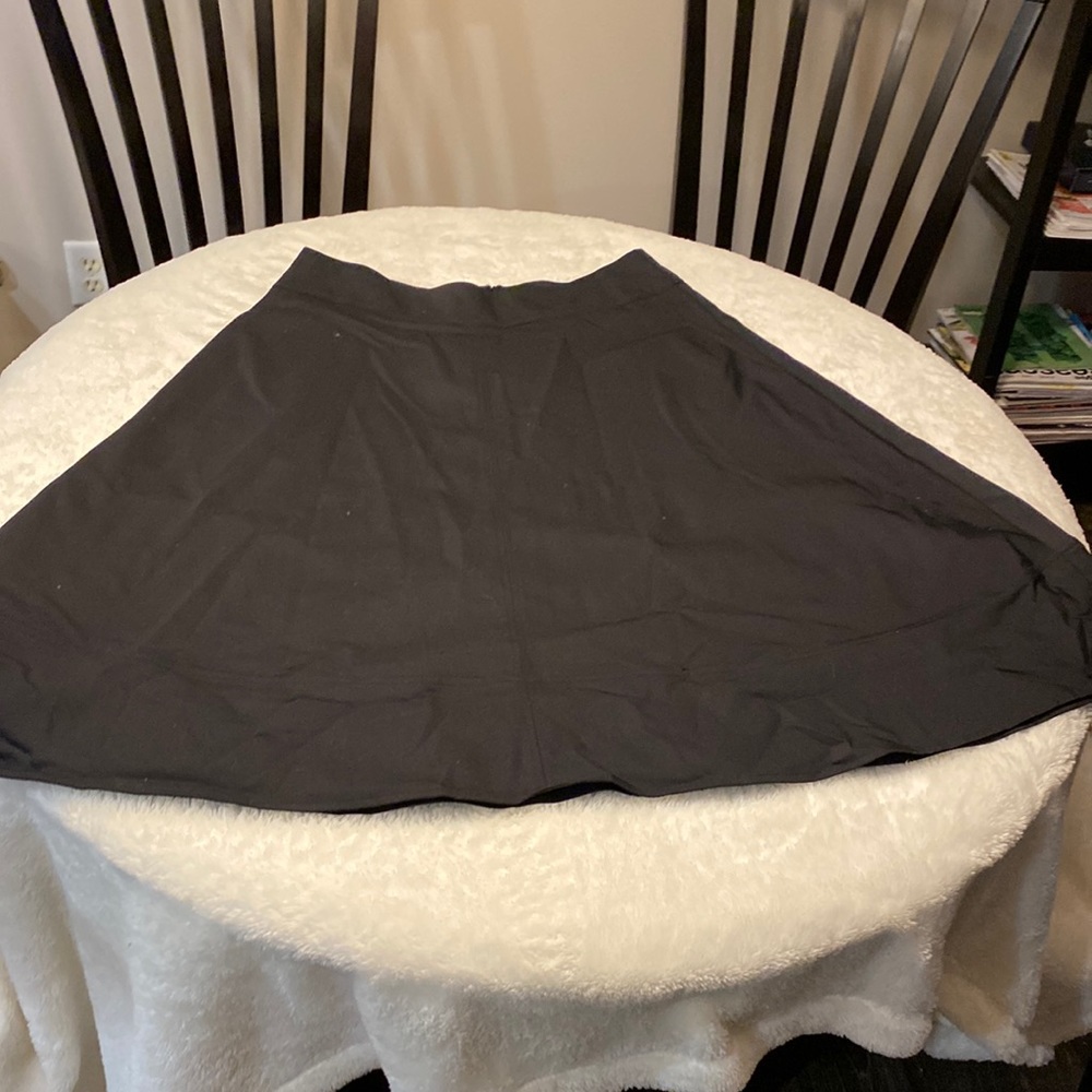 Black A Line Lane Bryant Skirt